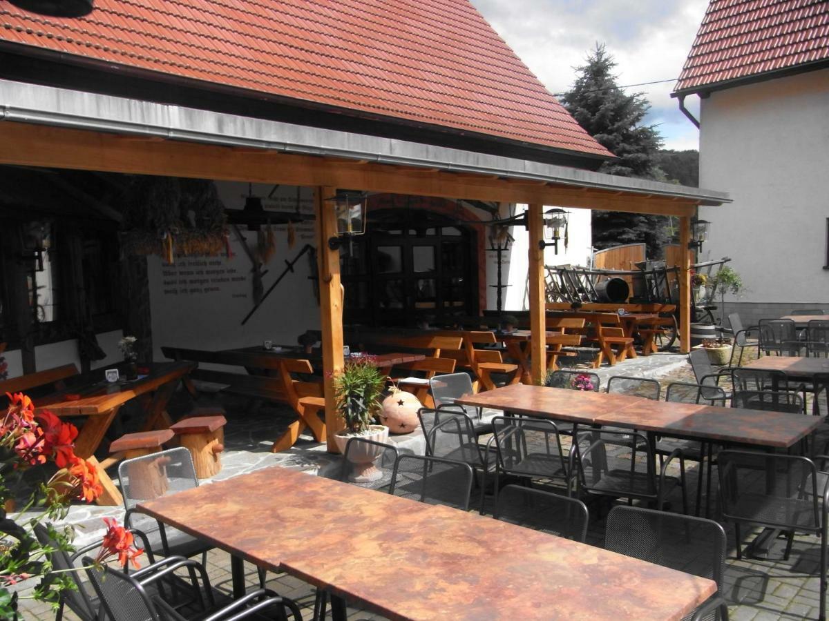Restaurant & Pension "Bauernhof Zum Silberbergwerk" Limabach - Oberfrohna المظهر الخارجي الصورة